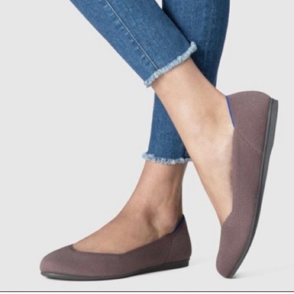 Rothy’s The Flat Round Toe – Retired Color “Mink” – Size 7.5  Washable Eco Flats - Picture 2 of 12